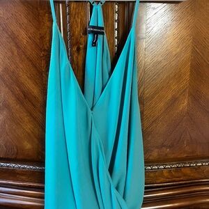 NWOT - BCBGMaxAzria Women's Halter Top in Teal - Size L